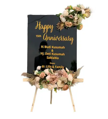 Papan Bunga Akrilik Rumpuk